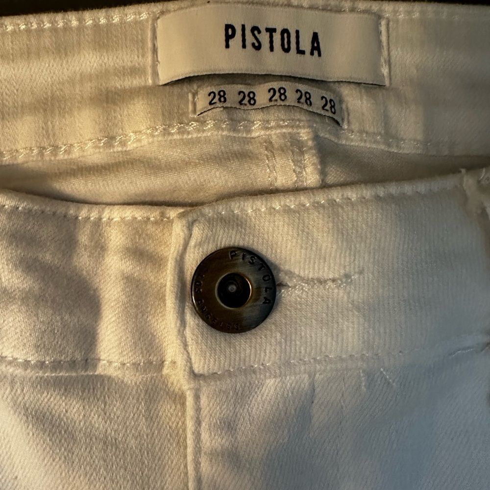 Pistola white Denim jeans from Nordstrom (light distressing) Size 28